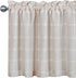Shunjie.Home 2 Pack Farmhouse Plaid Valances for Windows, Beige, 52" x 18" for Kitchen, Bedroom, Bathroom