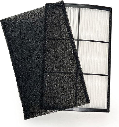 Nispira 2-in-1 True HEPA Activated Carbon Filter Replacement for Purezone Breeze Desktop Air Purifier