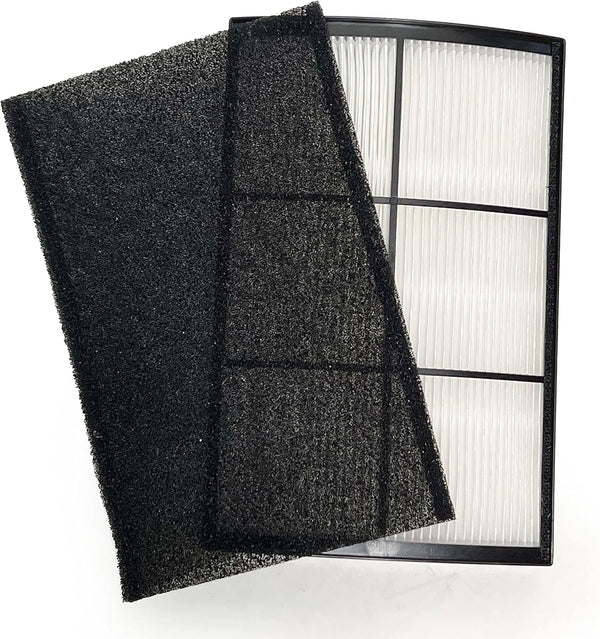 Nispira 2-in-1 True HEPA Activated Carbon Filter Replacement for Purezone Breeze Desktop Air Purifier