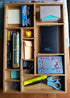 Lipper International 8397 Bamboo Wood Adjustable Drawer Organizer with 6 Removable Dividers