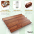 4-Tier Pack 8 (64 Tinamo Acacia Wooden Spice Rack Organizer for Cabinet - Spice Drawer Insert, Spice Organization
