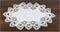 White European Lace and Antique Jacquard Fabric - Peacock Tail Lace Place mat, Doily, End Table Cover