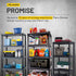 4-Shelf 48 23 14, 200lb Closet Plano Plastic Storage Shelves, x x Capacity, Pantry, Office, and Garage Shelves, Easy