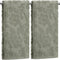 SmoothNovelty 2 Pcs Olive Green Jacquard Hand Towels for Bathroom Floral Hand