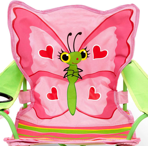 Packaging) Melissa & Doug Bella Butterfly Child's Outdoor Chair (Frustration-Free