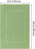 Utopia Towels Cotton Banded Rug, Bath Mats, 21 by 34 Inches, Sage Green, 100% Ring Spun Cotton, 2 Pack