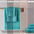 6 Set 2 2 2 Hawmam Linen Teal Turquoise Piece Bath Towels for Bathroom Original Turkish Cotton Soft, Absorbent