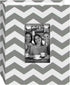 Pioneer Photo Albums CHEV-100 Chevron Fabric Frame Photo Album - 100 Pockets for 4 x 6 Photos, Gray/White