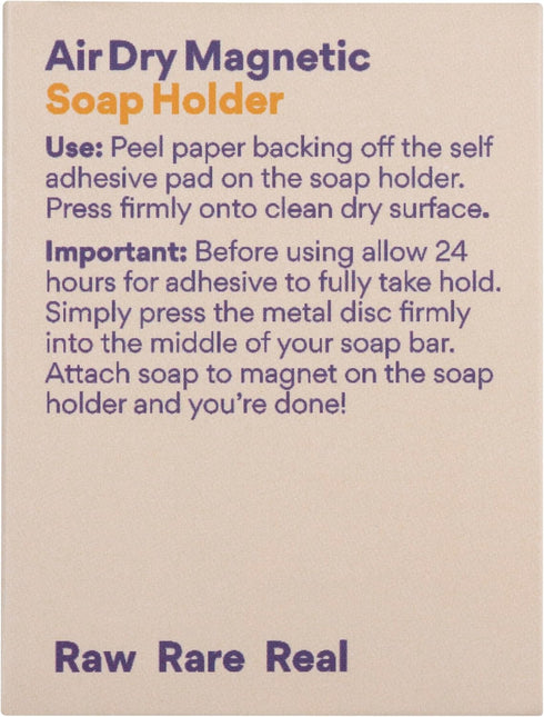 Beauty and the Bees Air Dry Magnetic Soap Holder, In-Shower Storage for Soap Bars, Wooden Soap Dish