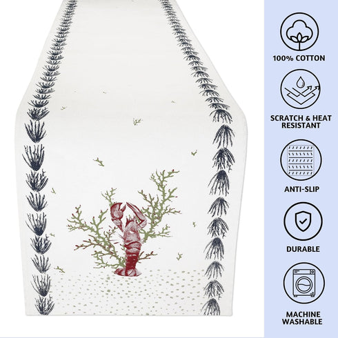 90 Inches 100% Folkulture Boho Table Runner Long for Farmhouse Dcor, Cotton Dining Table Runner for Kitchen Dcor, Boho