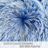 LIFEREVO Fluffy Faux Fur Bean Bag Chair Cover Blue (No Filler), Ultra-Soft Stuffed Animal Storage Bean Bag Kids Adults