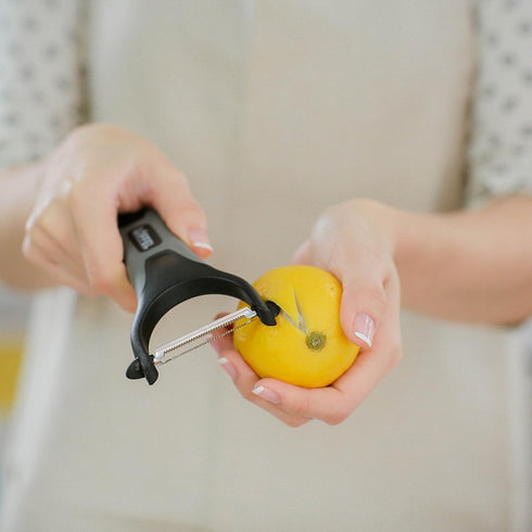Peeler for Potato Vegetable, Heavy Duty Double Sided Non Slip Grip, Y Shaped with Ultra Sharp Blades