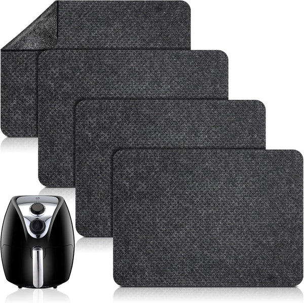 4 Pcs Heat Resistant Mat for Air Fryer, Kitchen Countertop Protector Mats, Non-Slip Heat Proof for Coffee Maker, 16 x