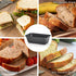 HONGBAKE Mini Loaf Pan for Baking Bread, 6 x 3.3 x 2 In Nonstick Small Tins Set of 3, Dark Grey