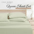 Linen Market Double-Brushed Microfiber Queen Sheet Set - 4 Piece, Oeko-TEX Certified, Puffed Chevron Sage