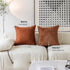 26x26 Set 2 26 26 inch, Demetex Brown Pillow Covers of Large Faux Fur Euro Pillow Shams Decorative Modern Accent Throw