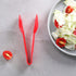 New Star Foodservice 35605 Utility Tong, High Heat Plastic, Straight Edge, 6 Inch, Set of 12, Red