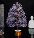 Crocon Amethyst Gemstone Tree Feng Shui Figurine Money Bonsai Good Luck Chakra Balancing