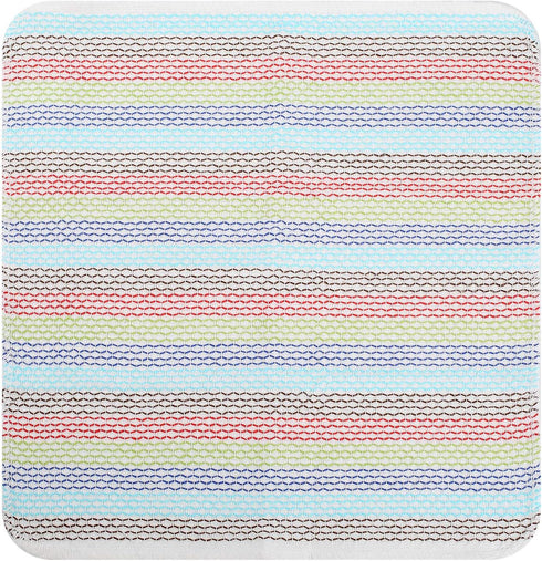 Kitchen Dish Cloths 100% Cotton Tea Towels, Soft and Absorbent, Machine Washable Set of 8 Multi Colors
