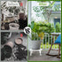 5 Pack Plant Stands White Metal Plant Stand for Outdoor Indoor Plants Heavy Duty Flower Pot Stands for Multiple Plants