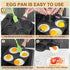 MyLifeUNIT 4-Cup Nonstick Egg Frying Pan, Skillet for Breakfast, Pancakes, Suitable for Gas Stove