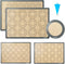 Katbite Silicone Baking Mat Set of 5, Food Grade Non-stick Reusable Bakeware Mats for Cookie, Macaron, Pizza