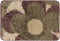 uxcell Floral Bath Mat, Plush Shaggy Bathroom Rug, Checked Washable Carpet for Tub, Shower Room, 16" x 24" Brown