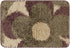 uxcell Floral Bath Mat, Plush Shaggy Bathroom Rug, Checked Washable Carpet for Tub, Shower Room, 16" x 24" Brown
