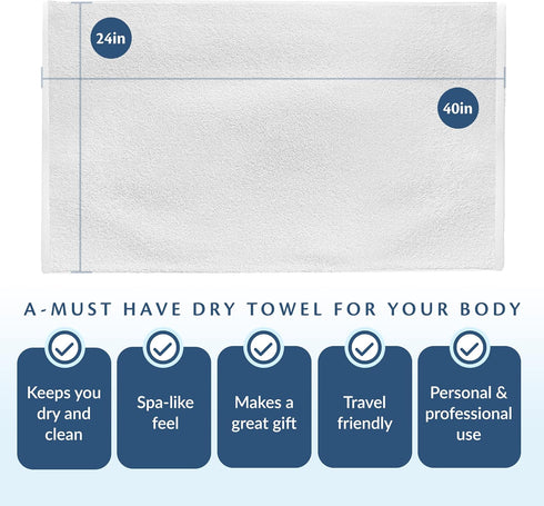 24 40 inches (6) Small and Lightweight Cotton Towels Assorted Pastel Mix x Towels Perfect Size for Hair Drying