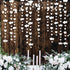 52Ft Valentines Day Party Decorations - White Heart Garland and Love Heart Hanging Paper Streamer Banner