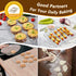 P&P CHEF Toaster Oven Tray with Rack Set (2 Pans + 2 Racks), Stainless Steel for Baking, Cooking & Roasting