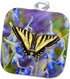 3D Rose Male Western Tiger Swallowtail Butterfly Pot Holder - 8 x 8