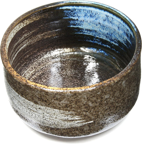 Japanese Handcrafted Matcha Tea Bowl Brown, Matcha Tea Cup Ceremony, Authentic Pottery, Hagoromo Chawan by Mino Ware