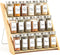 Orii 18 Jar Bamboo Compact Spice Rack with Spices Included & 5-Year