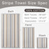 Set 3, 3PC 100% 1 28"x52", 1 16"x27", 1 13"x13", Cotton Towels of Striped Towels - Cotton & Quick Dry - Soft Bath