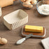 Countertop, Butter Dish with Lid, Ceramic Butter Dish for Airtight Butter Keeper with Knife, Butter Storage, Kitchen
