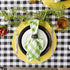 DII Checkered Tabletop Collection Napkin Set, 100% Cotton, Machine Washable, 20x20, Green Apple, 6 Piece