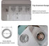 Grommet 84 Inch Set 2 Twinkle Moon Curtains Sheer Silver for Baby Nursey Room - Star and Moon Lace Curtains for Living