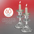 Ner Mitzvah Reusable Metal Candlestick Liners, Drip Guards, Nickel Plated Protector Bobeches, Silver, 2 Pack
