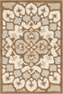 SAFAVIEH Bellagio Collection Accent Rug, 2' x 3', Handmade Medallion Wool, Ivory & Dark Beige