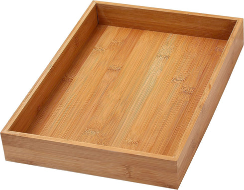 YBM Home & Kitchen Bamboo Drawer Organizer Box, 14"L x 10"W x 2"H, #319