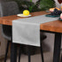 Winotic 13 90 Inches 13 90) Table Runner x Long, Cotton Linen Farmhouse Style Grey Table Linen for Kitchen Dining