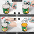 Manual Can Opener: Heavy Duty Stainless Steel Safe Cut with Magnetic Lifter, Smooth Edge, Easy Big Turn Knob, Aqua Sky