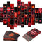 50PCS Red Neon Aesthetic Pictures Wall Collage Kit, Neon Red Photos Collections for Dorm Decors (Trendy Wall Prints)