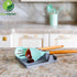 Large Silicone Spoon Rest - Cooking Utensil Holder with Drip Pad Walls, BPA-Free Spatula Rest for Kitchen Countertop