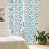 Lunarable Panda Window Curtains, 2-Panel Set with Portraits of Chinese Bears on Sketch Flowers, 28" x 63", Blue Grey