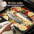 E-far 9 x 13 Inch Baking Pan, Nonstick Stainless Steel Rectangle Cake Pan for Baking Brownies, Casseroles, Lasagna