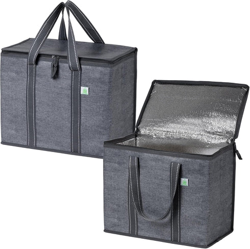VENO 2 Pack Cooler Bag and Insulated Grocery Bags for Food Delivery,