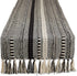 DII Farmhouse Braided Stripe Table Runner Collection, 15x72 (15x77, Fringe Included), Black