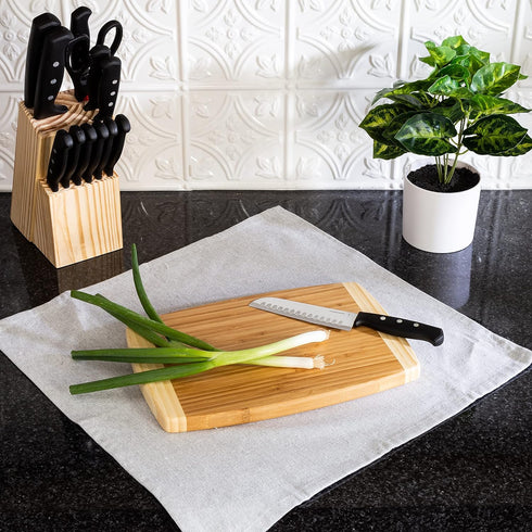 Joyce Chen Medium Bamboo Cutting Board - 8x12 Inches